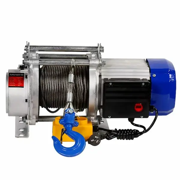 Electric winch for pulling and positioning loads