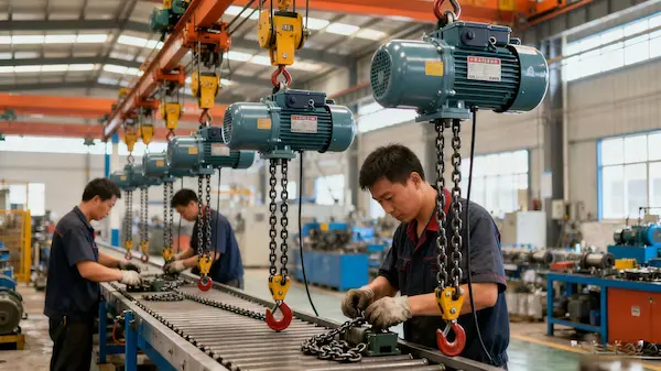 Electric chain hoist manufacturer in China – KYLIFT factory production line