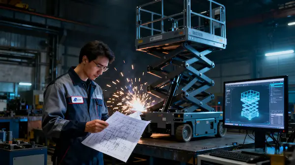 KYLIFT engineering team designing a bespoke custom hydraulic lift platform for specialized industrial applications