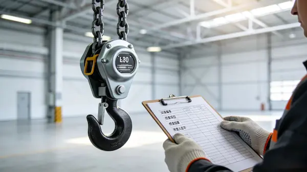Hand chain hoist daily inspection checklist procedures for manual lifting blocks