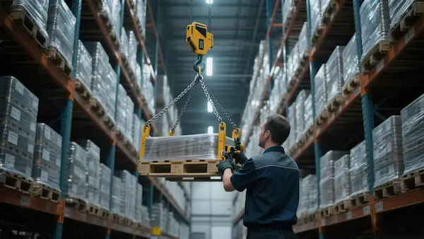 KYLIFT Electric Chain Hoist in Modern Warehouse Material Handling Operation